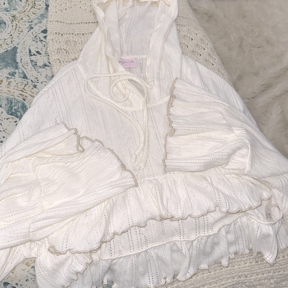 Out from under boho ivory color hooded knit top size small - Picture 7 of 7